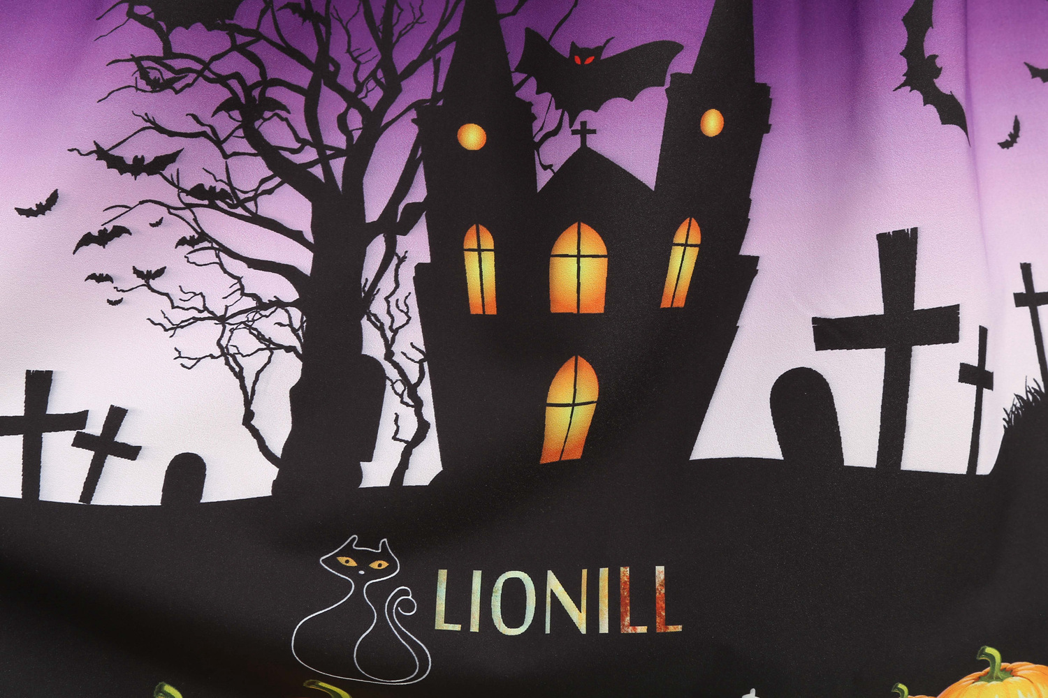 Womens Retro Lace round Neck Short-Sleeved Printed Maxi Dress for Cosplay Party